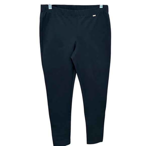 St. John Black Knit Leggings – Size Small – Made in USA - Picture 1 of 6